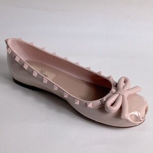 Valentino Garavani
Women's Rockstud Ballet Flats Light Pink Size 37-1/2